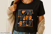 Love Yourself T-Shirt Design SVG, a Seasonal Illustration by mh_arif (Thumbnail 2 of 3)