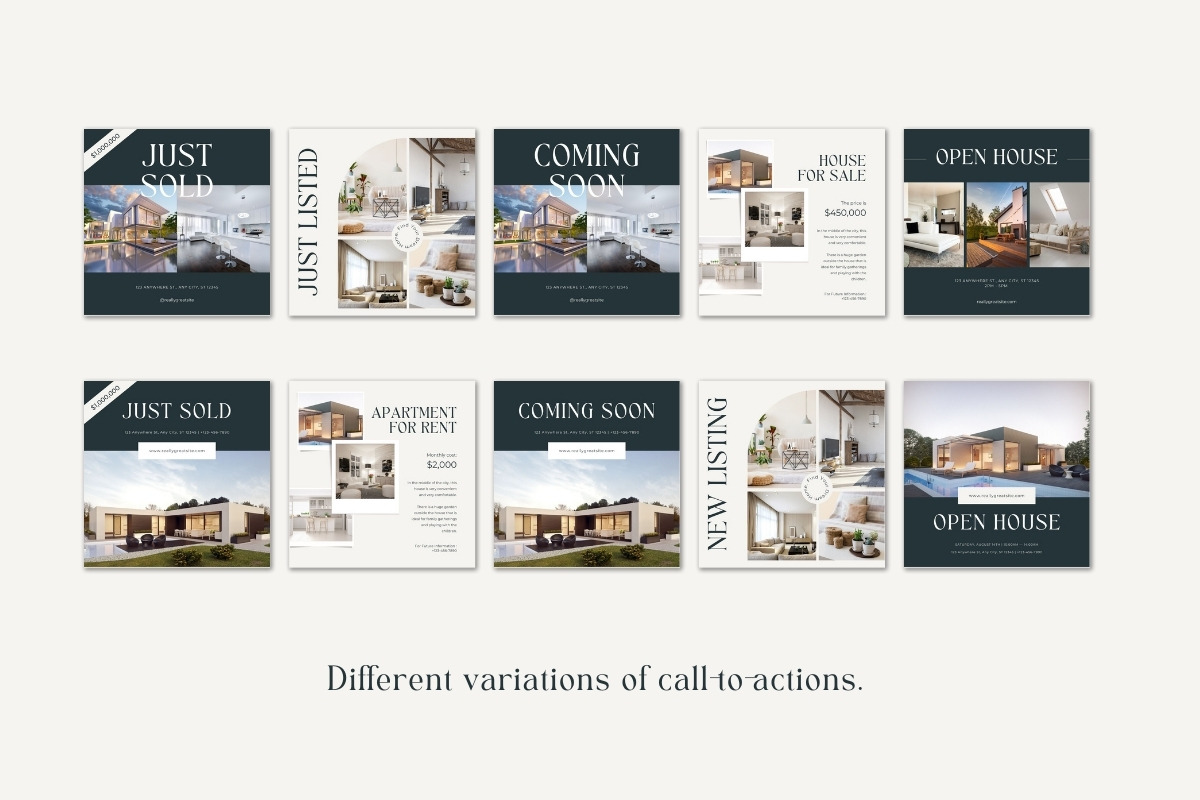 Instagram Real Estate Canva Template, a Social Media Template by Kalo Media Hawaii (Photo 9 of 11)