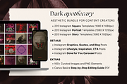 Dark Apothecary Social Media Bundle, a Social Media Template by The Flossy Finch (Thumbnail 3 of 17)
