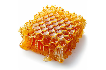 Honeycomb dripping with golden honey, a Food & Drink Photo by Ylivdesign