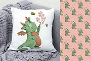 Seasonal Watercolor Dragon Clipart, an Illustration by Amarawolf's Art (Thumbnail 4 of 19)