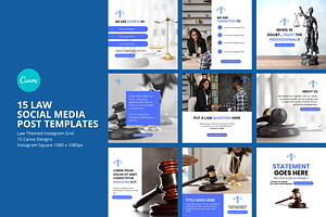 Law Social Media Templates