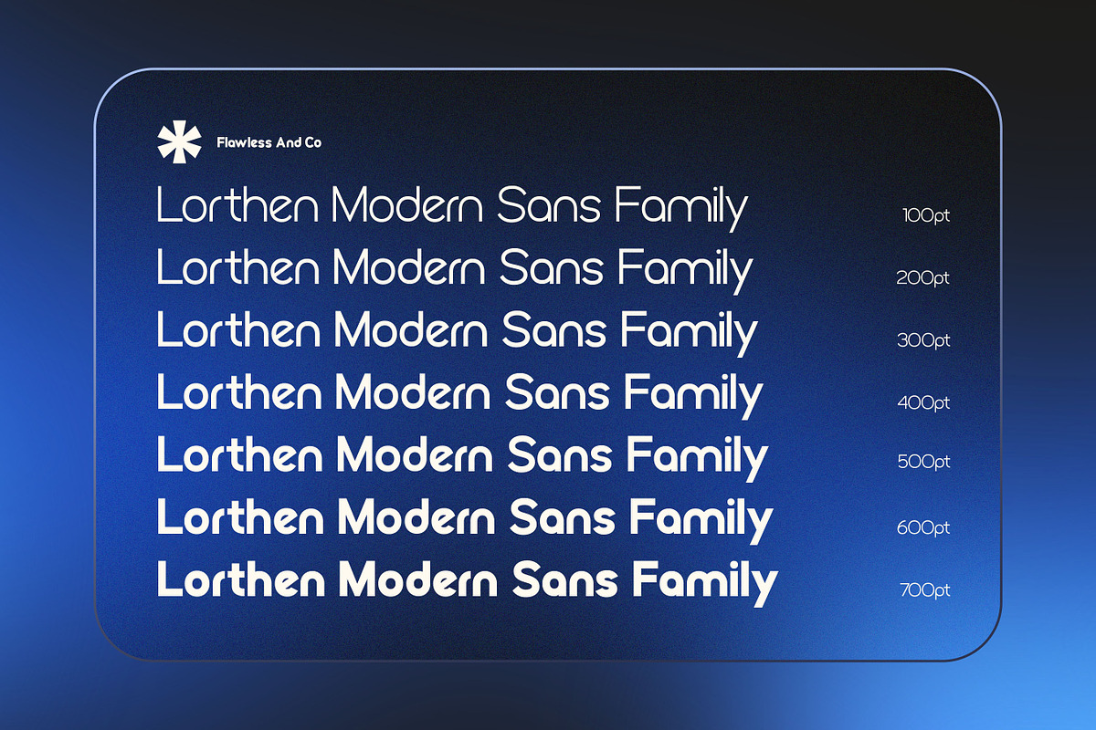 Lorthen - Corporate Sans Family Font, a Sans Serif Font by Flawless And Co (Photo 3 of 10)