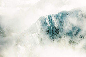 Cloudy Mountain Range