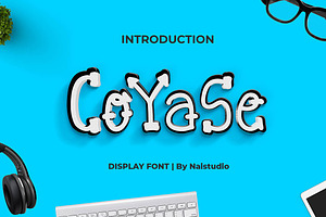 CoYaSe - Cute Display Font, a Font by Naistudio
