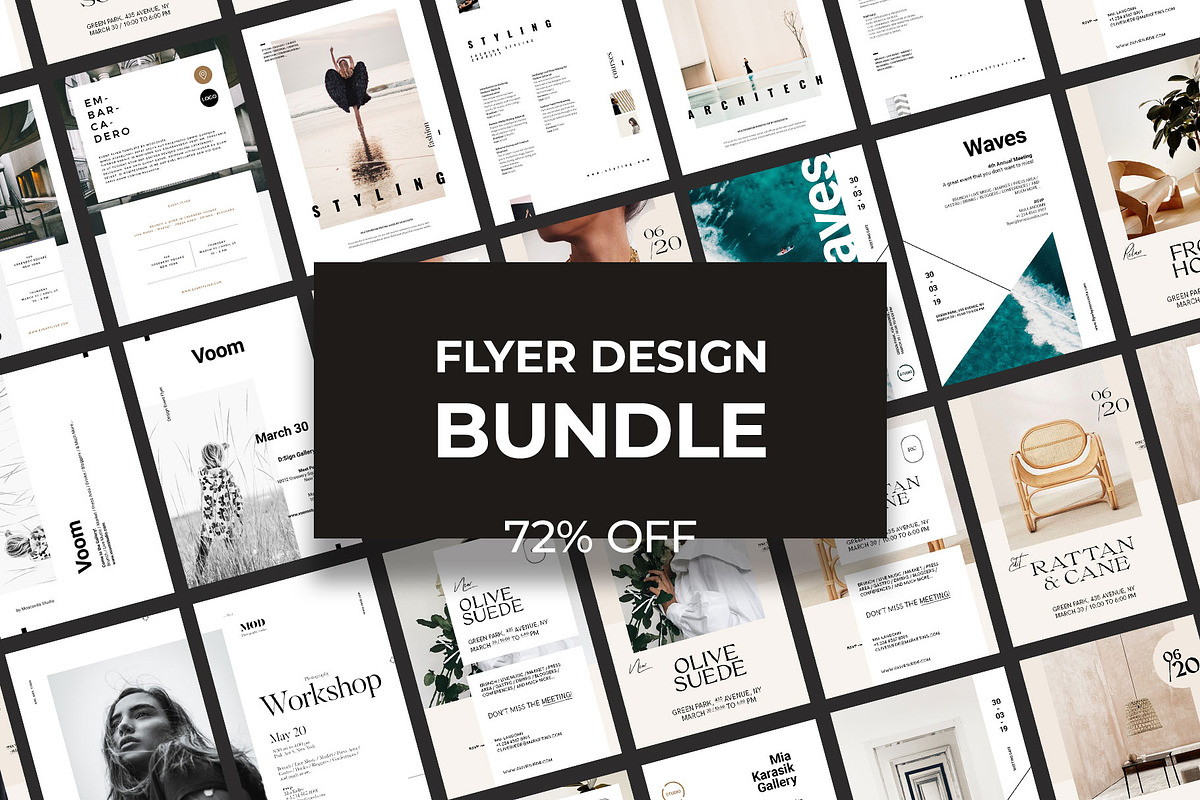 Flyer Template Bundle, a Flyer Template by Moscovita Studio (Photo 1 of 8)