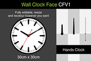 Wall Clock Face CFV1, a Graphic by G7 (Thumbnail 1 of 3)