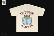 Cute frog reading a book, t-shirt, an Animal Illustration by shaondesigns (Thumbnail 4 of 4)