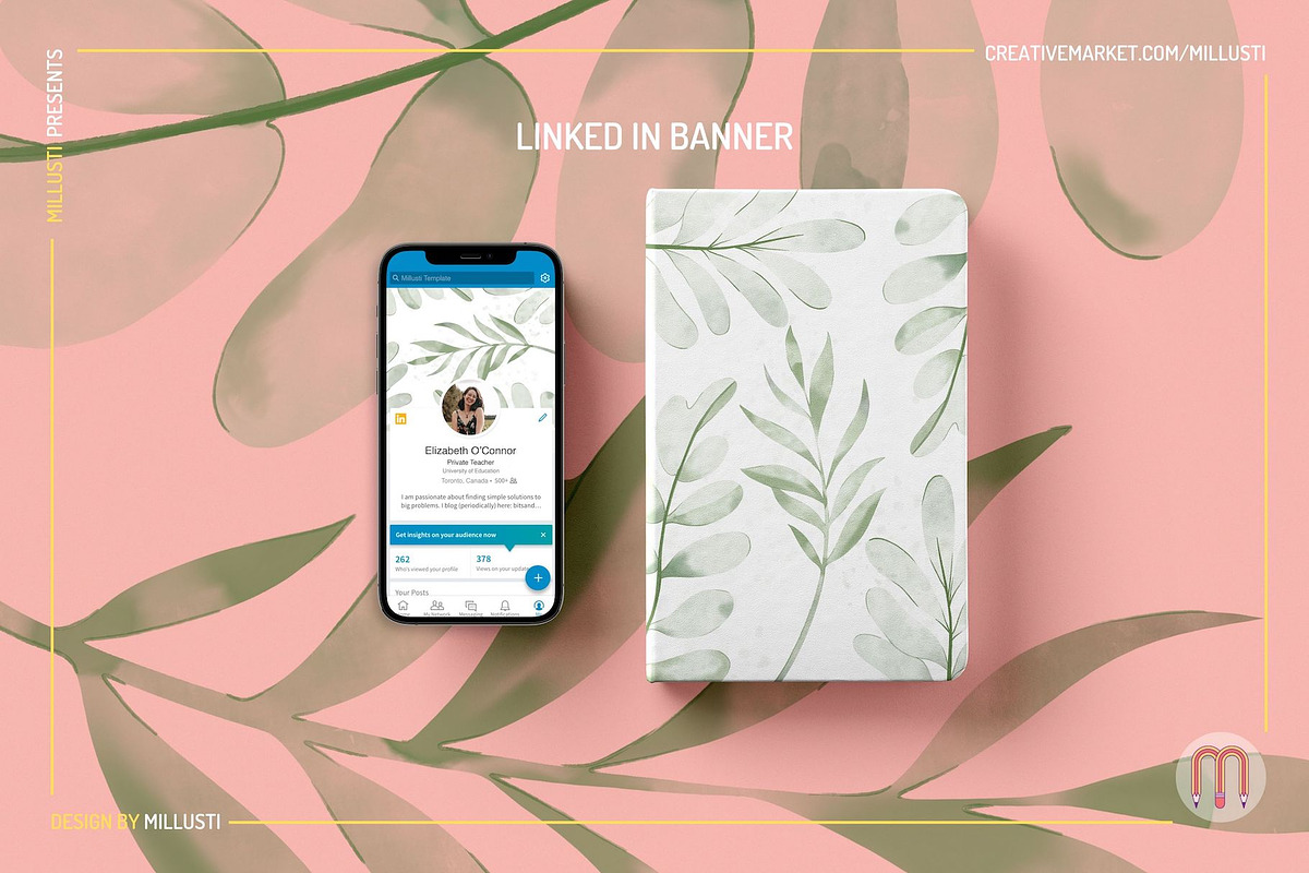 Minimalist Greenery Resume Canva Tem, a Resume Template by Millusti (Photo 5 of 7)