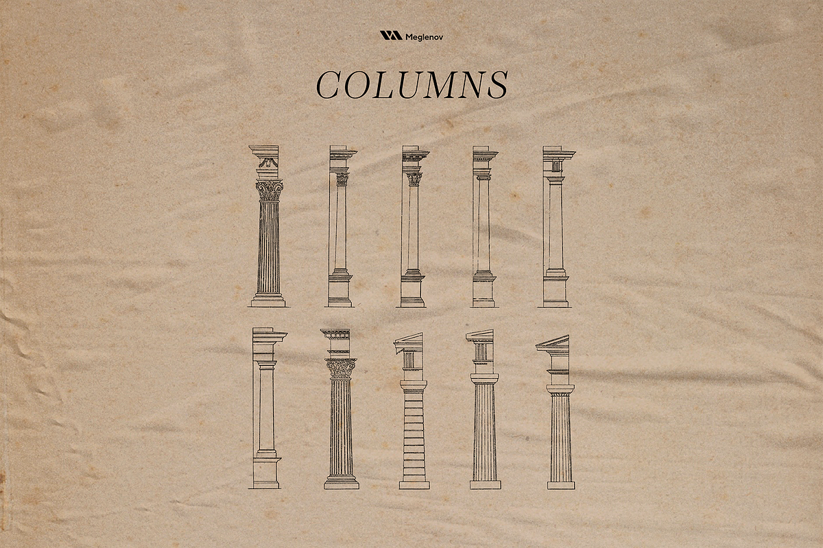 Vintage Architecture Illustrations, an Illustration by Meglenov (Photo 17 of 19)