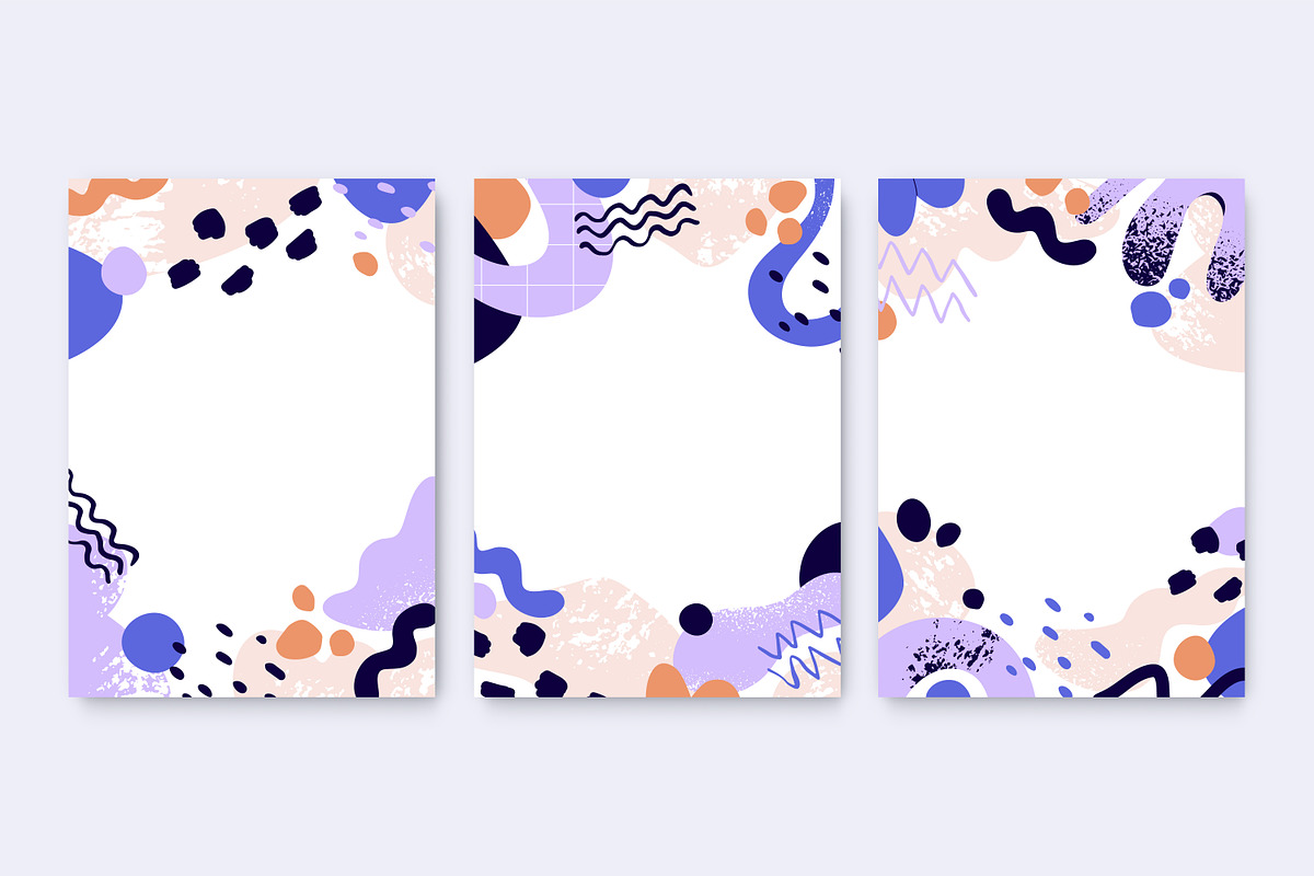 Trendy abstract frame background set, a Decorative Illustration by Good Studio (Photo 2 of 8)