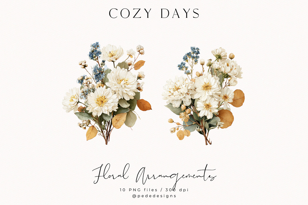 Cozy Days Collection, a Seasonal Illustration by PeDe Designs (Photo 13 of 31)