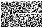 Vintage Gecko Folk Art, a Decorative Illustration by devastd (Thumbnail 9 of 27)