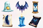 Watercolor Midnight Reverie Clipart, an Illustration by Dream Creation (Thumbnail 4 of 7)