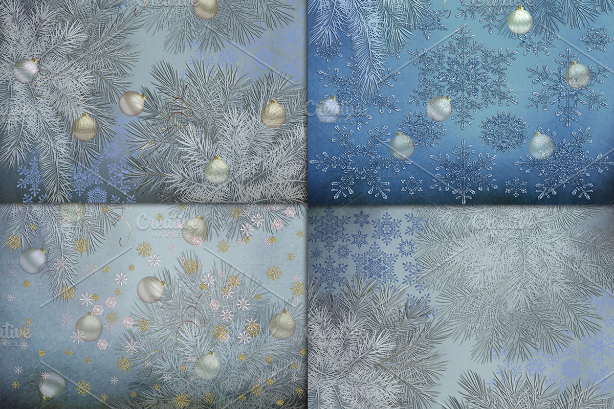 Christmas night scrapbook background, a Texture Graphic by Area (Photo 2 of 5)