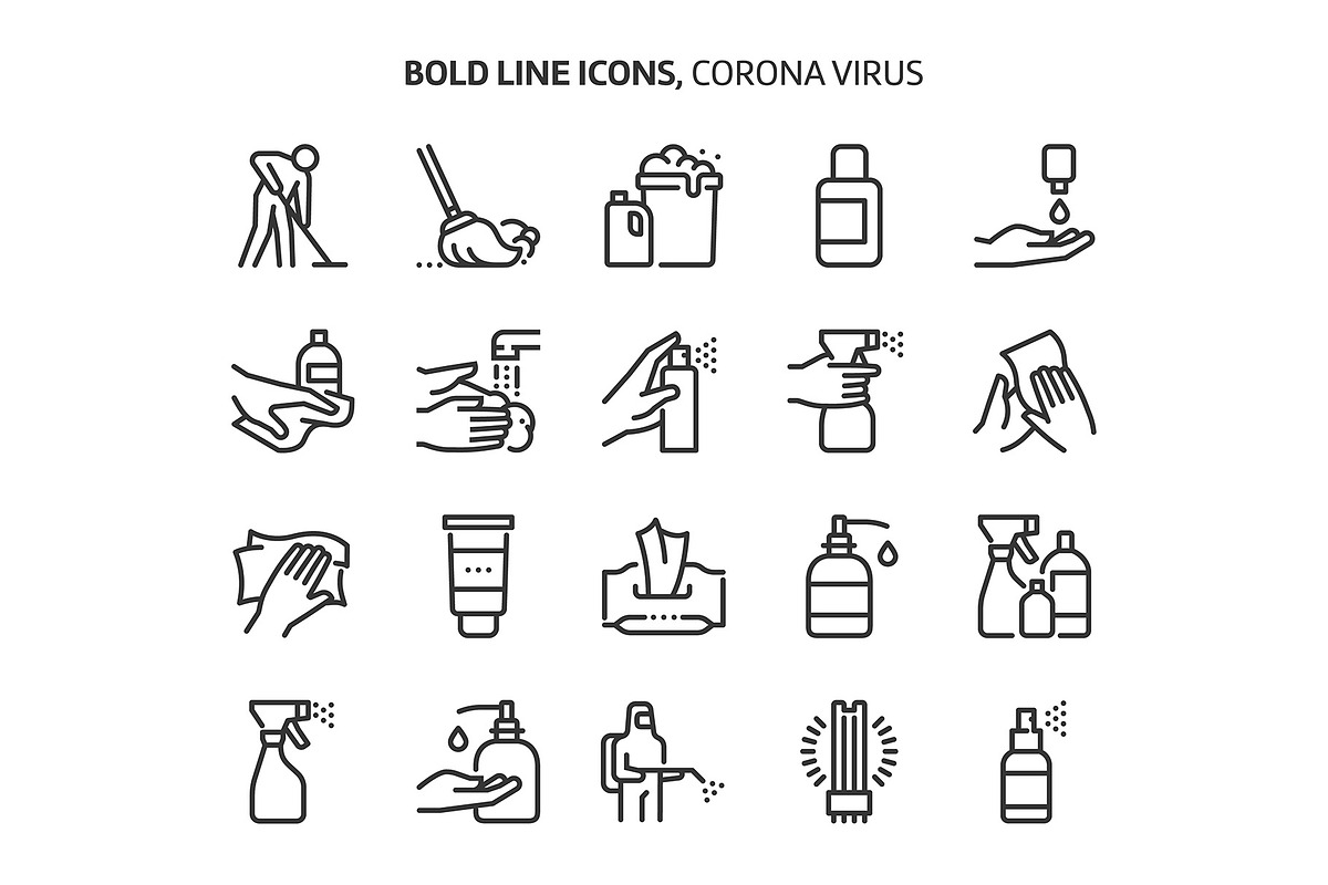 Bold Line Icons, an Outline Icon by Howcolour (Photo 41 of 151)