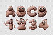 Gobble Monster Font, a Sans Serif Font by Handmadefont (Thumbnail 12 of 12)