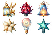 Christmas Light Clipart, an Illustration by Daily.Designs (Thumbnail 3 of 5)