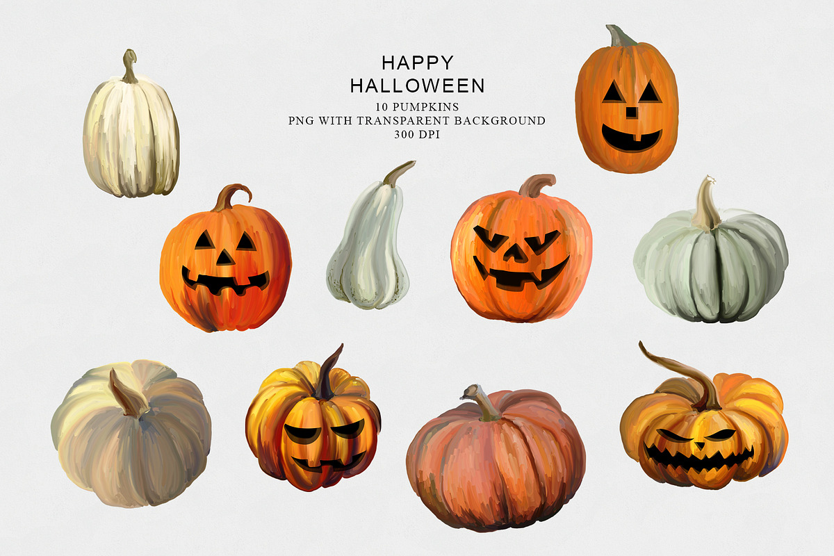 Happy Halloween - holiday clipart, a Seasonal Illustration by Vasmila (Photo 8 of 10)