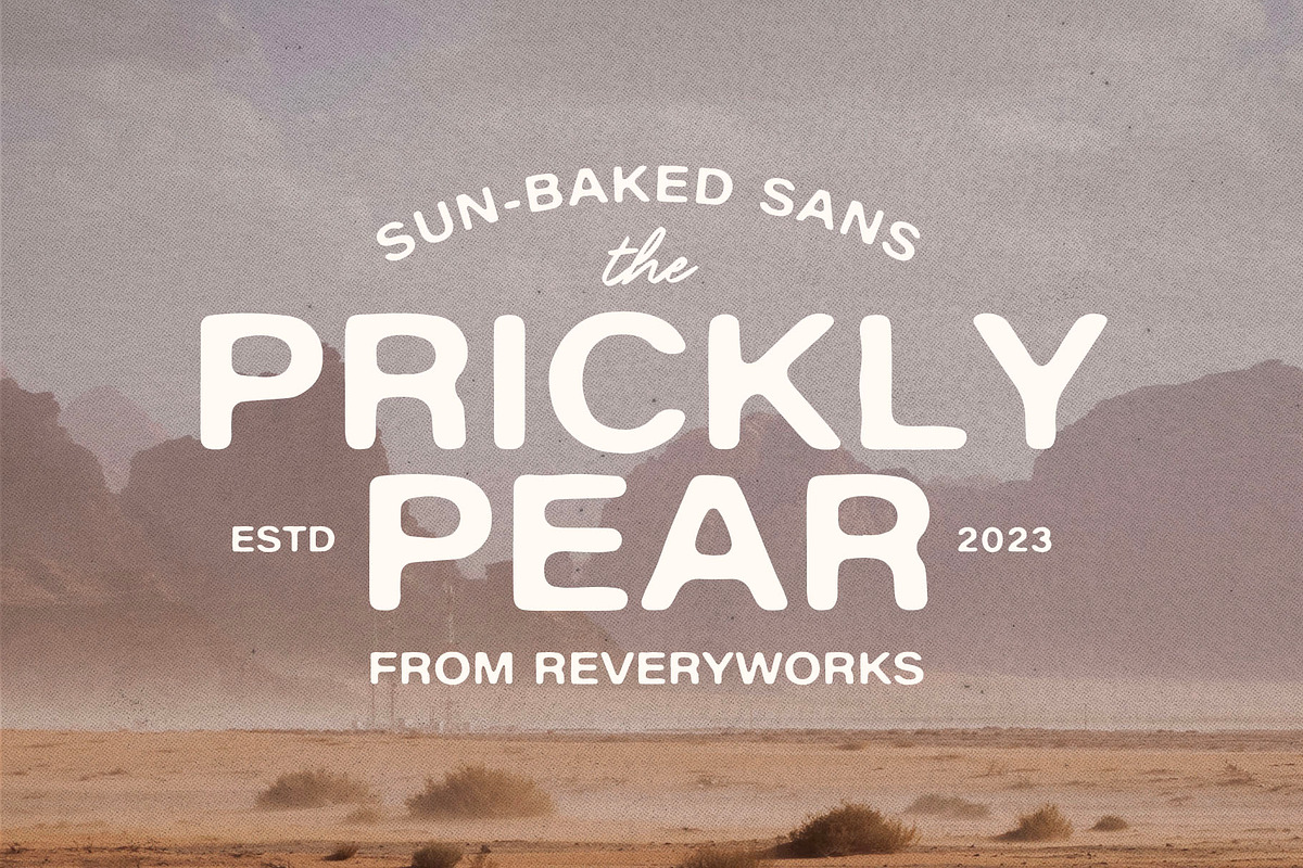 The Prickly Pear Sans + Doodles, a Font by ReveryWorks (Photo 1 of 13)