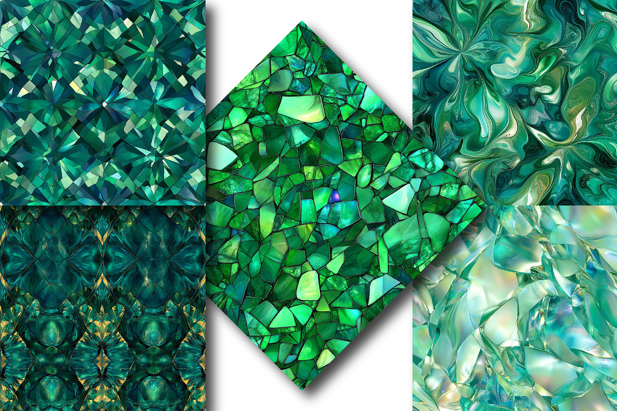 Emerald Opal Pattern, an Illustration by DreamPrint404