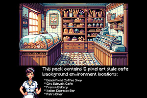 Background - Pixel Cafe