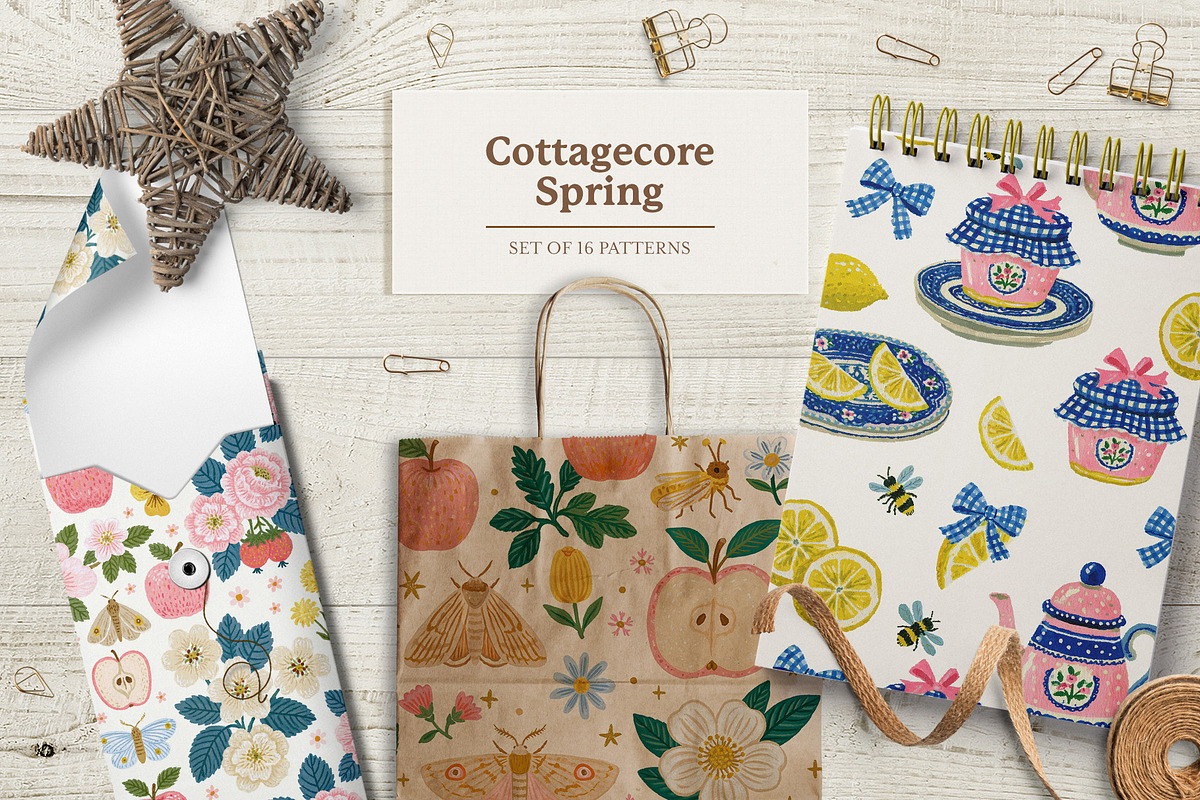 Cottagecore Spring Patterns, a Pattern Graphic by LuOtero (Photo 6 of 7)