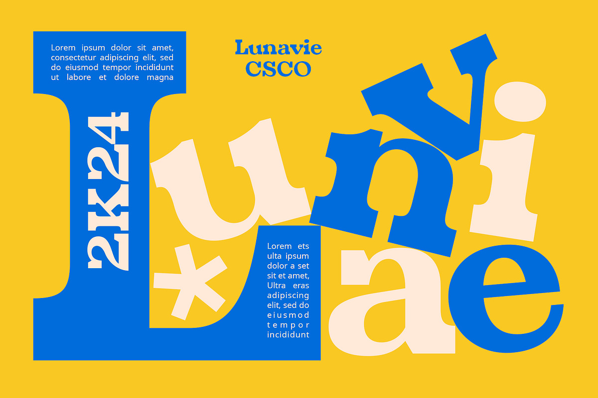 Lunavie – Bold Serif, a Serif Font by Craft Supply Co. (Photo 3 of 8)