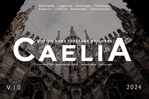 Caelia | Gothic Sans Typeface