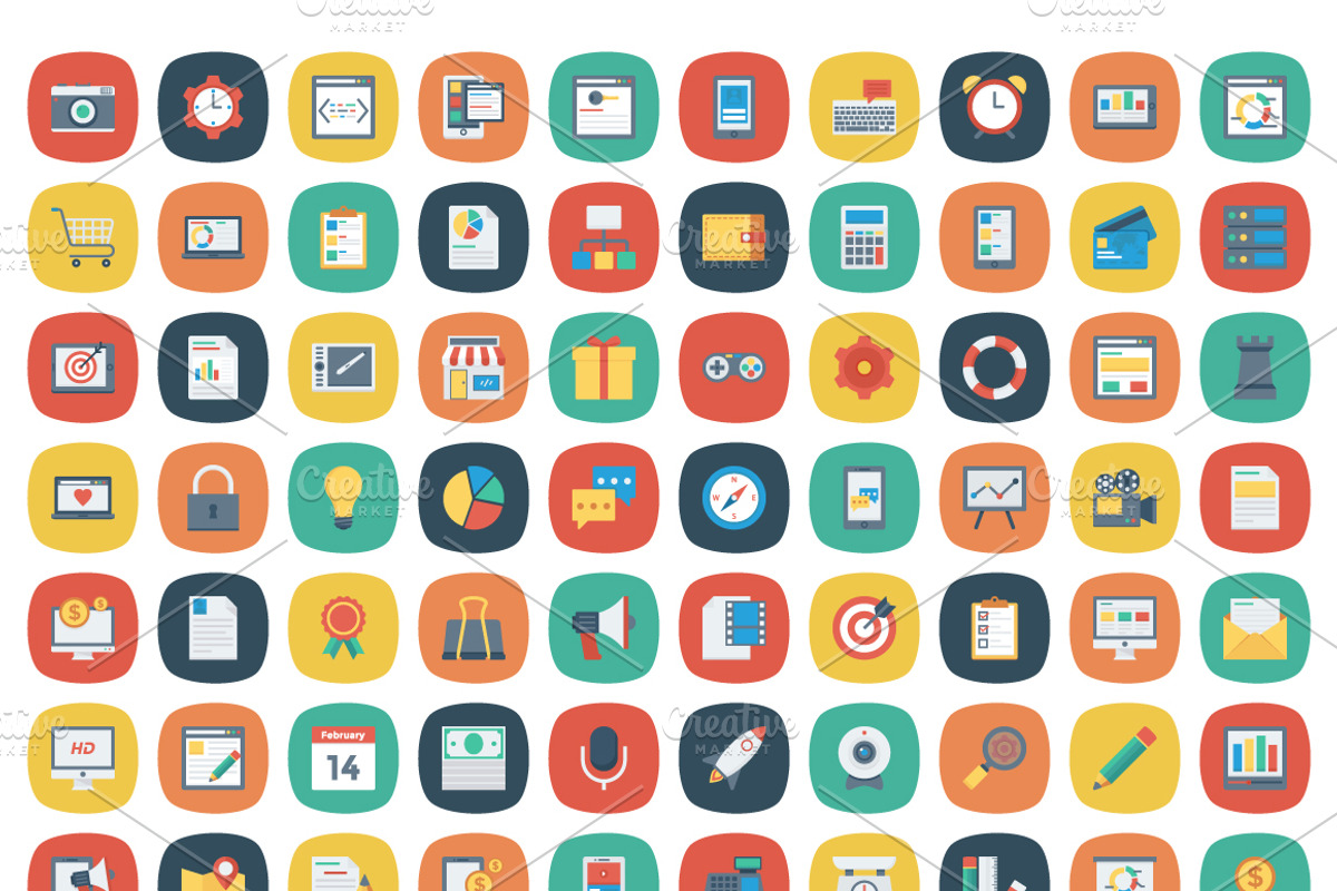 1500 SEO and Marketing Icons, an Outline Icon by Dinosoftlabs (Photo 4 of 7)