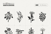 Dark Academia Flora | Illustration, an Object Graphic by KetteCreate (Thumbnail 4 of 14)