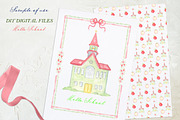 Hello School Vintage DIY Watercolor, a Graphic by LABFcreations (Thumbnail 3 of 4)