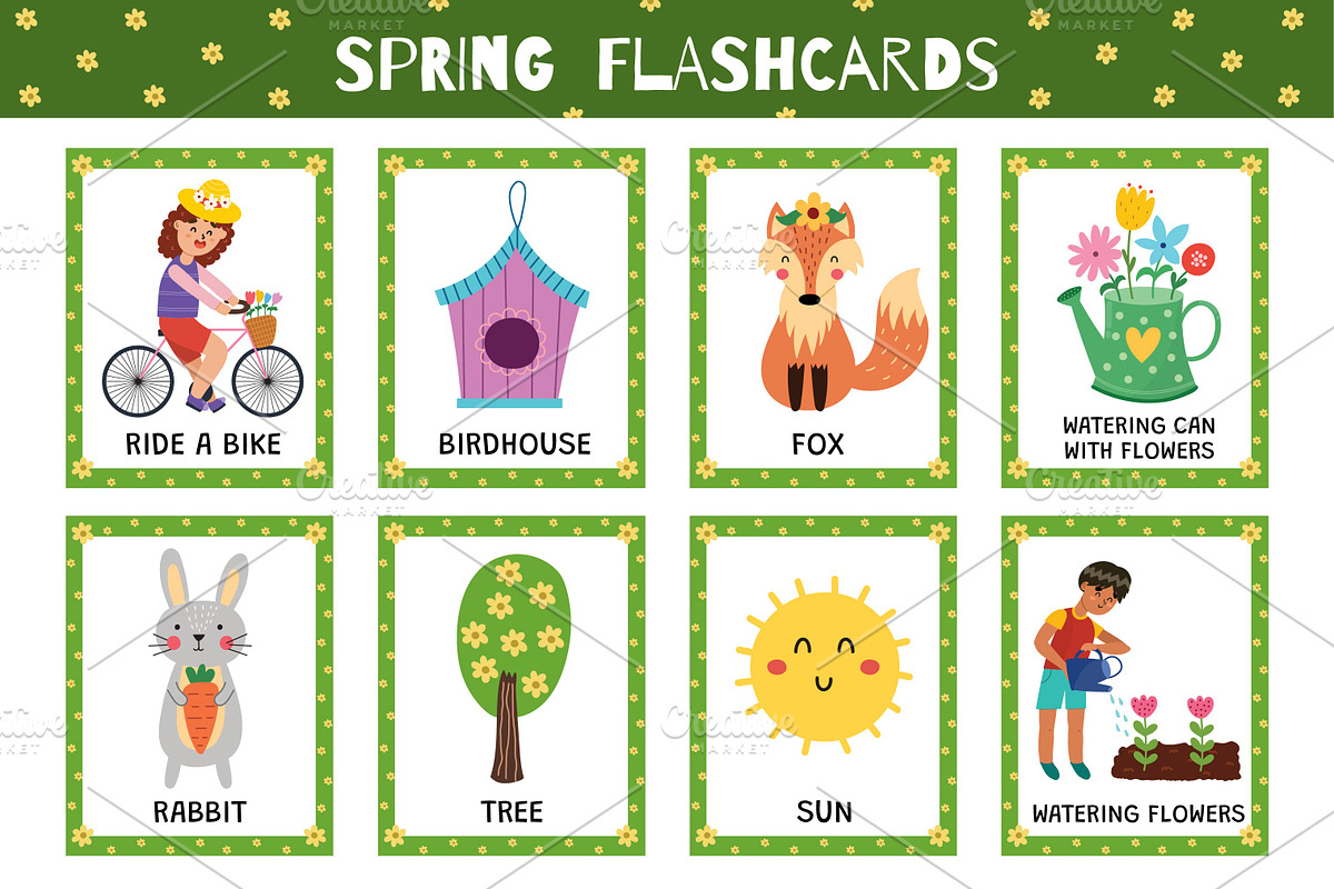 Flashcards for Kids Bundle: 570 in 1, an Education Illustration by Gulnara Sabirova (Photo 23 of 48)