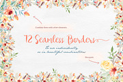 Watercolor Clipart - Reminiscence, a Decorative Illustration by BMACHINA Labs. (Thumbnail 3 of 13)