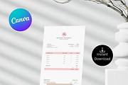 Invoice Template Printable Pink, a Card Template by Climbwithelevator (Thumbnail 4 of 10)