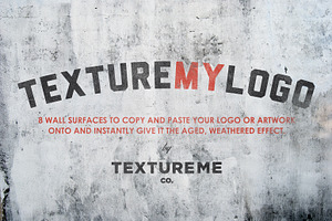 TextureMyLogo#1 Instant Logo Mock Up