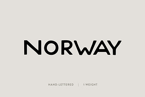 Norway: A Hand-Lettered Font