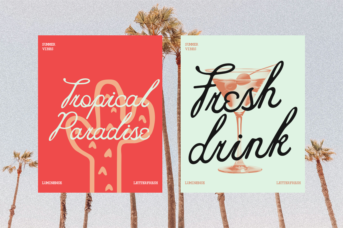 Luminense Font Duo, a Script Font by Letter Fresh (Photo 7 of 10)