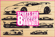 Sports Car Vector Bundle, an Illustration by Designs_River (Thumbnail 1 of 9)