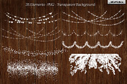 String Lights v3 clipart+backgrounds, a Decorative Illustration by MixPixBox (Thumbnail 2 of 8)