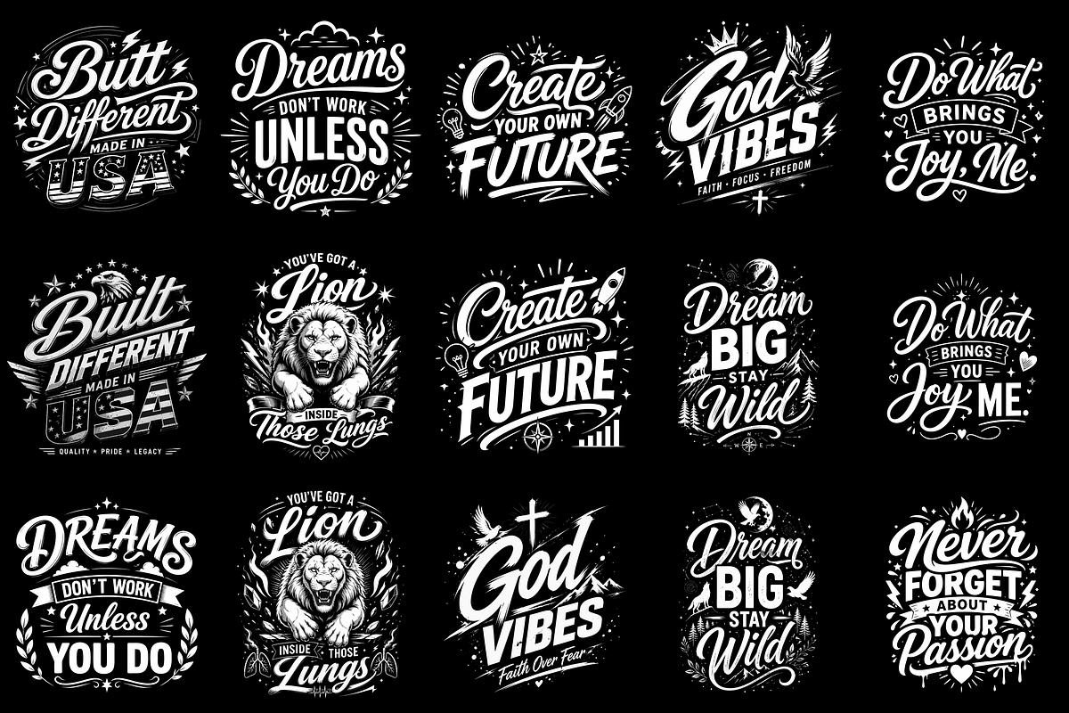 48 T-Shirt Poster Design Vector SVG, an Object Graphic by Miyaji75 (Photo 4 of 6)