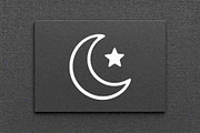 Moon Star Line Art Vector, a Decorative Illustration by Vectorium Studio (Thumbnail 4 of 4)