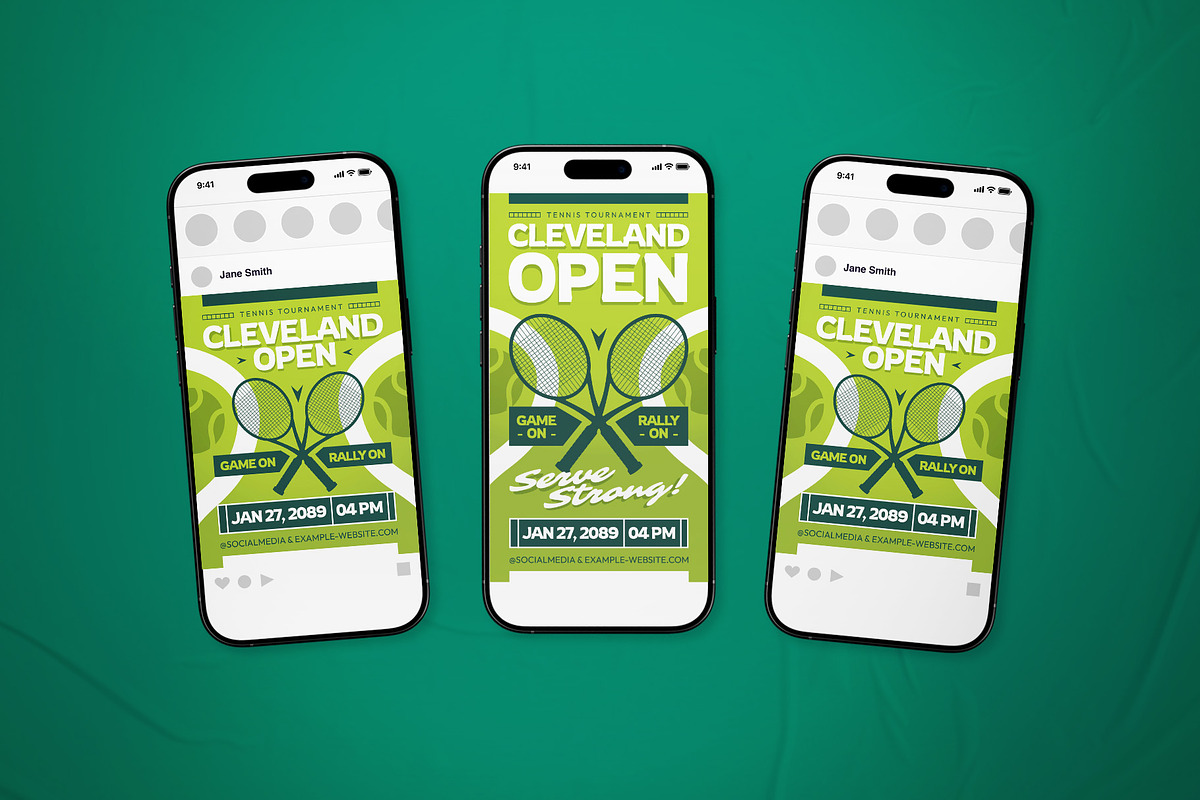 Cleveland Open Event Flyer Set, a Flyer Template by The Good Store (Photo 2 of 2)