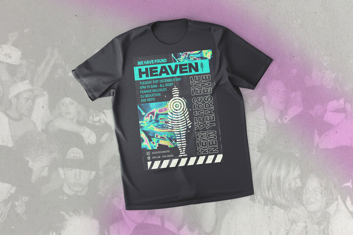 Rave DJ Flyer (We Have Found Heaven), a Flyer Template by SamCarter (Photo 6 of 6)