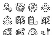 430 Subscription Business Icon Set, an Outline Icon by adenpinkstore (Thumbnail 12 of 12)