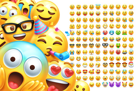 Emoji faces 3D stylised vector icons, an Emoji Icon by Fim.design