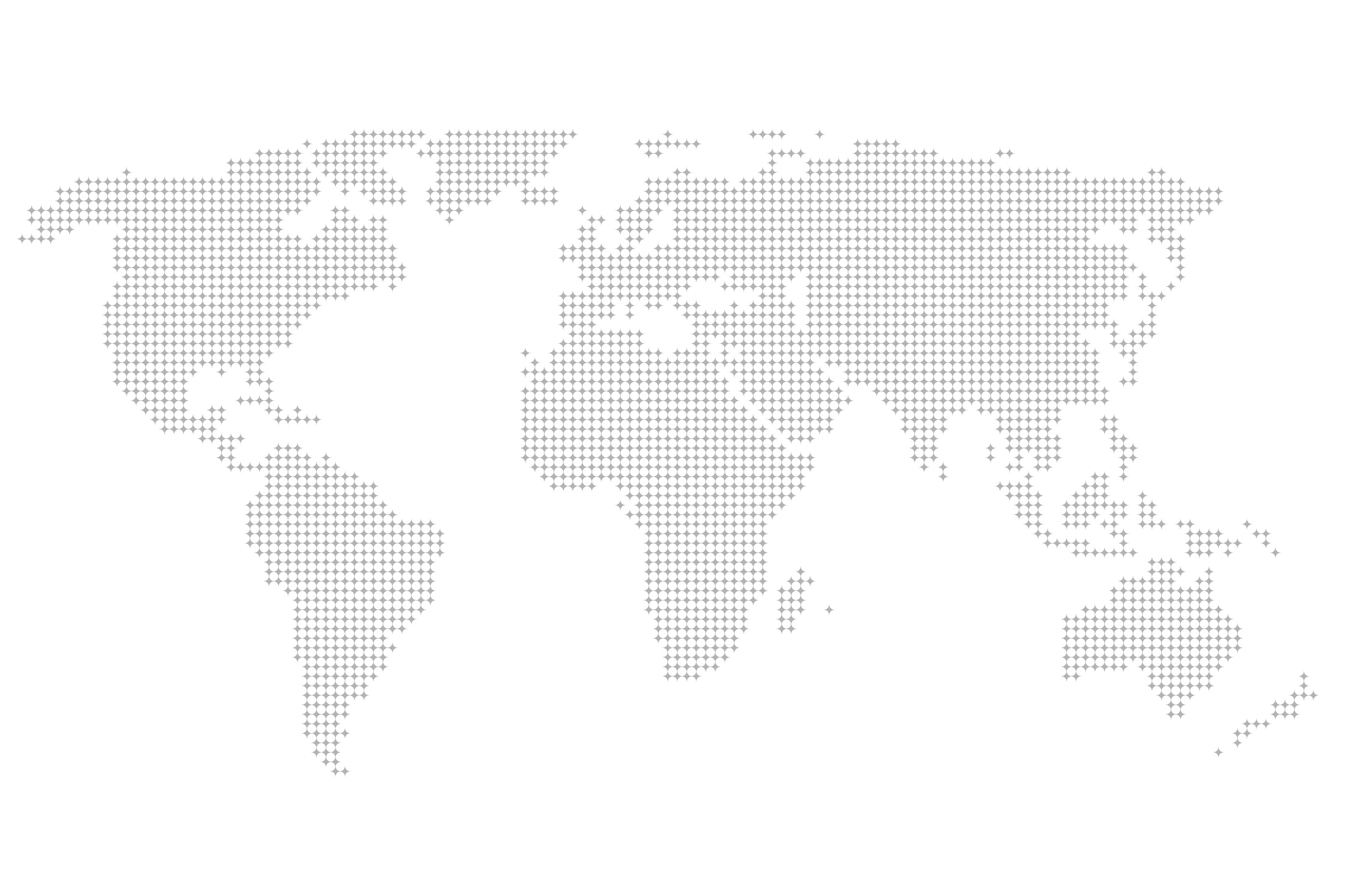 Dotted world map. White background | Work Illustrations ~ Creative Market