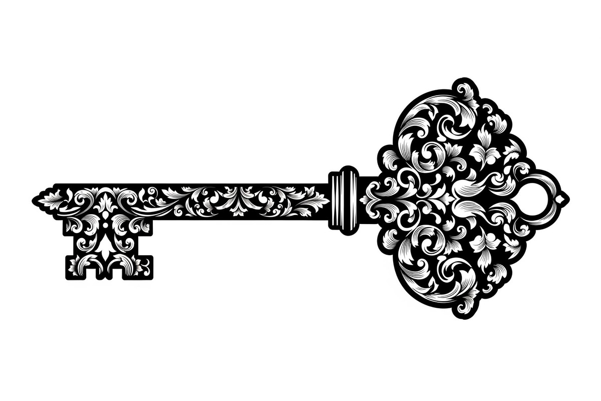 Ornamental Vintage Key SVG Bundle, an Illustration by Gaye Art (Photo 17 of 31)