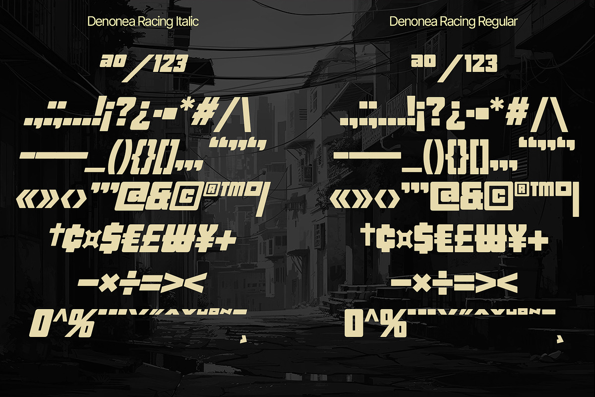 Denonea Racing - Bold Speed Fonts, a Sans Serif Font by Konstantine Studio (Photo 10 of 10)