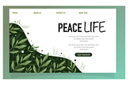 Nature leaves background design, a Decorative Illustration by foxndeer (Thumbnail 4 of 4)